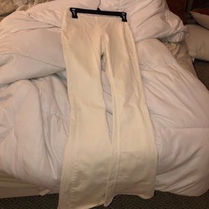 Free people white flare jeans